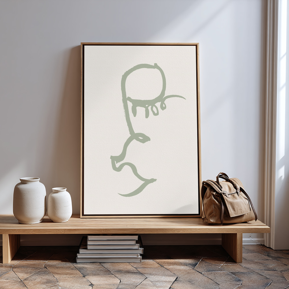 Canvas schilderi - Eye Green bij de ingang