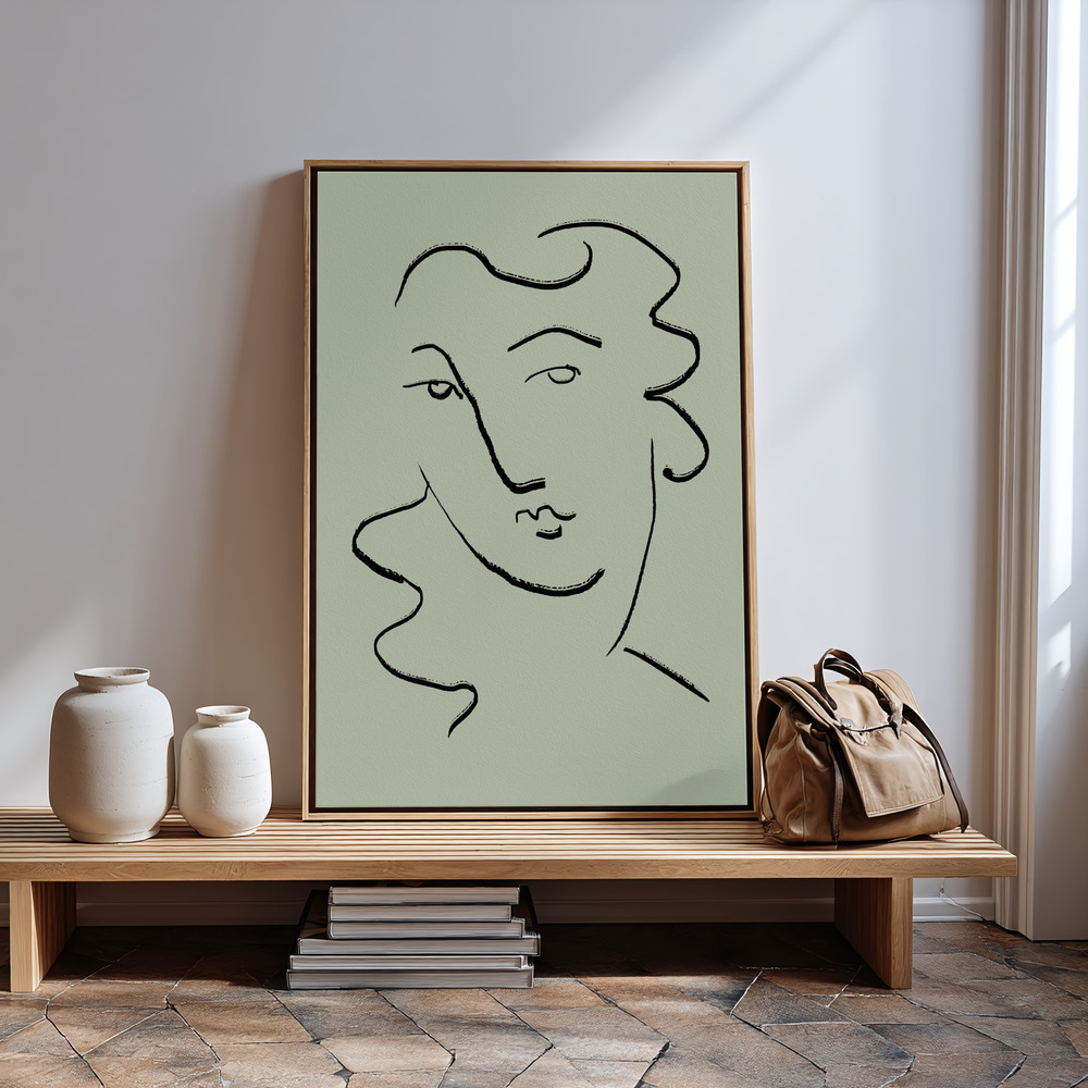 Canvas print - Looking Green in guest room