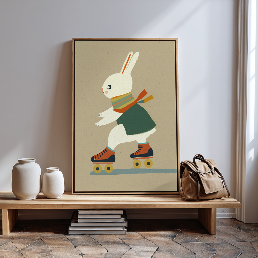 Toile - Inline Skating Bunny à l'entrée