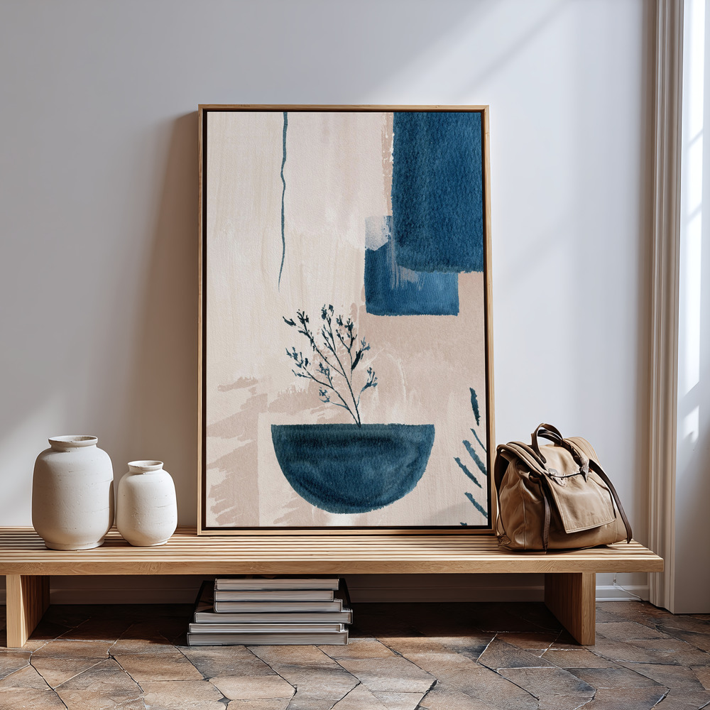 Stampe su tela - Calm Blues-3 in guest room