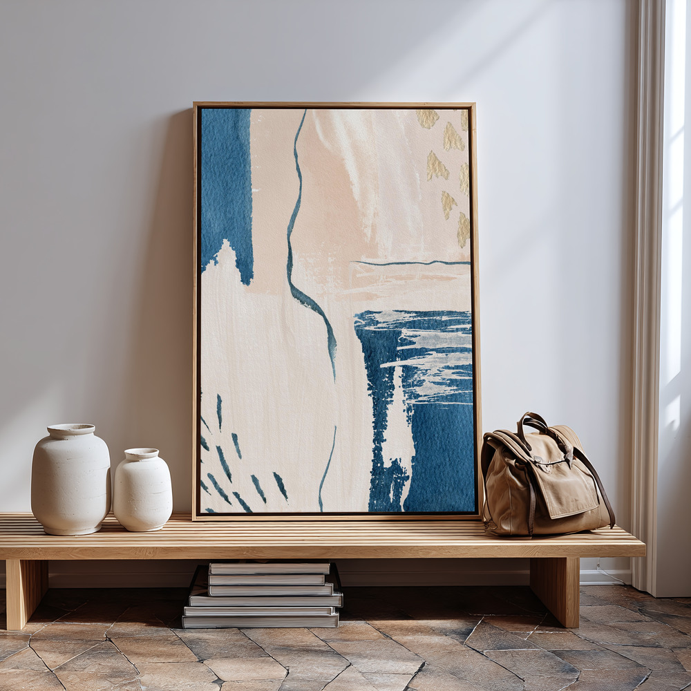 Stampe su tela - Calm Blues-2 in guest room