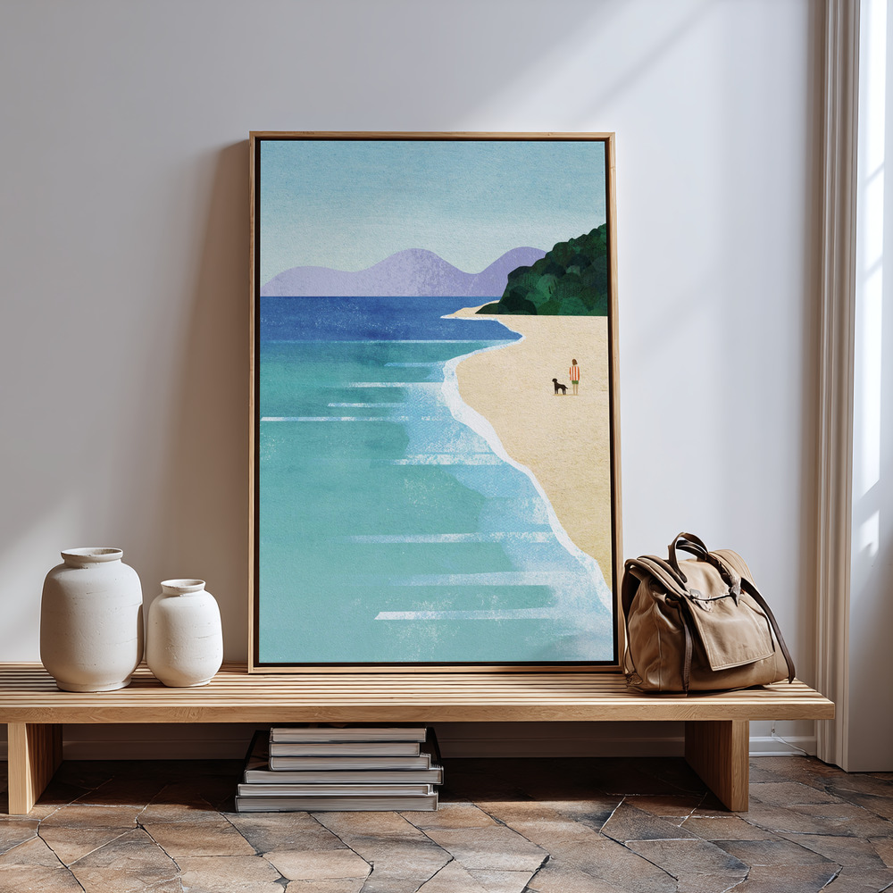 Leinwandbild - Beach Girl iii in guest room