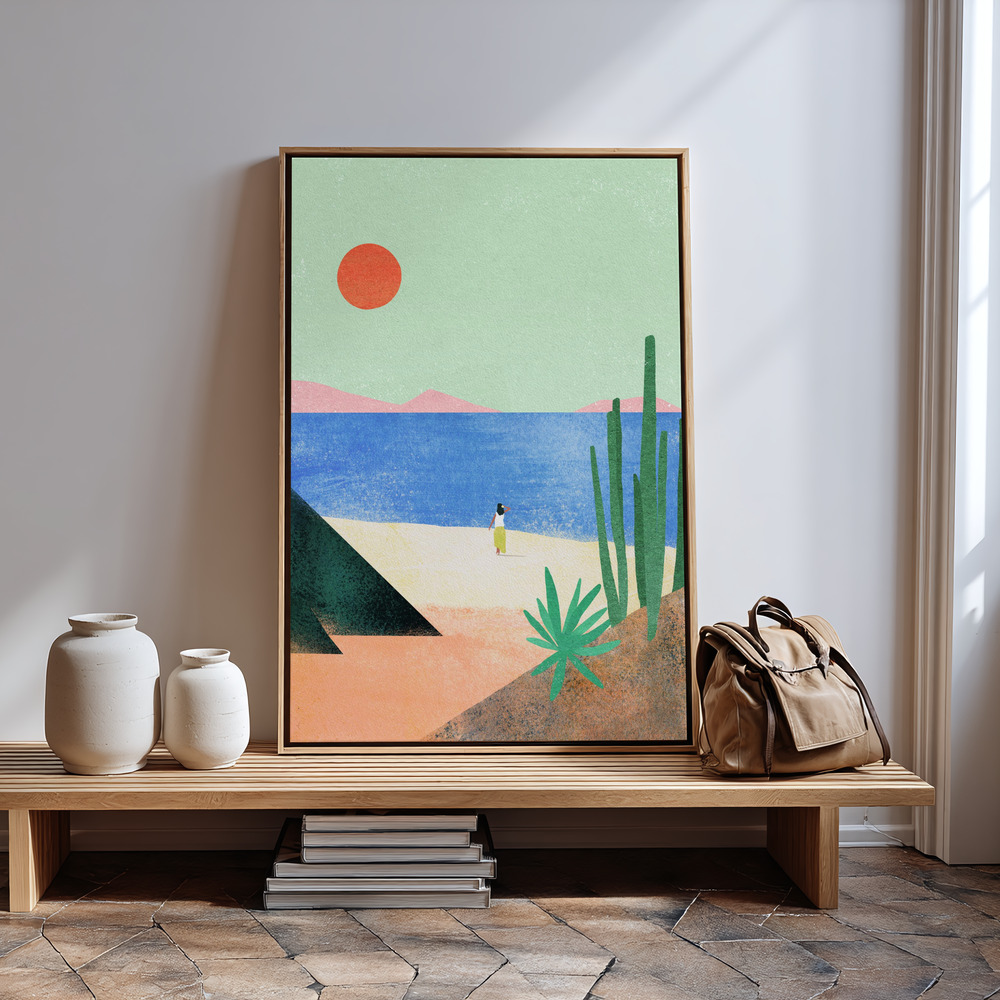 Canvas print - Beach Girl ii in guest room
