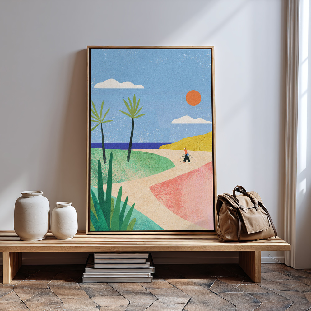 Canvas print - Beach Girl in guest room