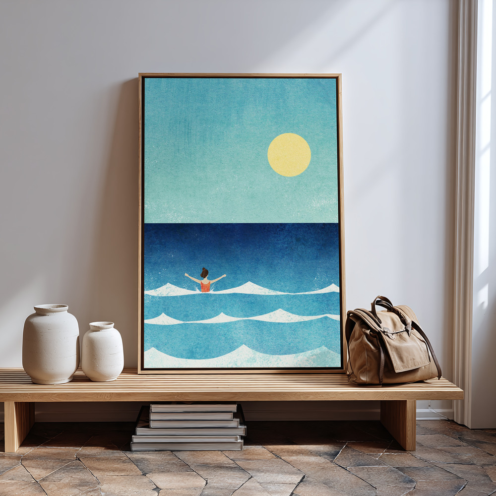 Lienzo - Sea Swim ii in guest room