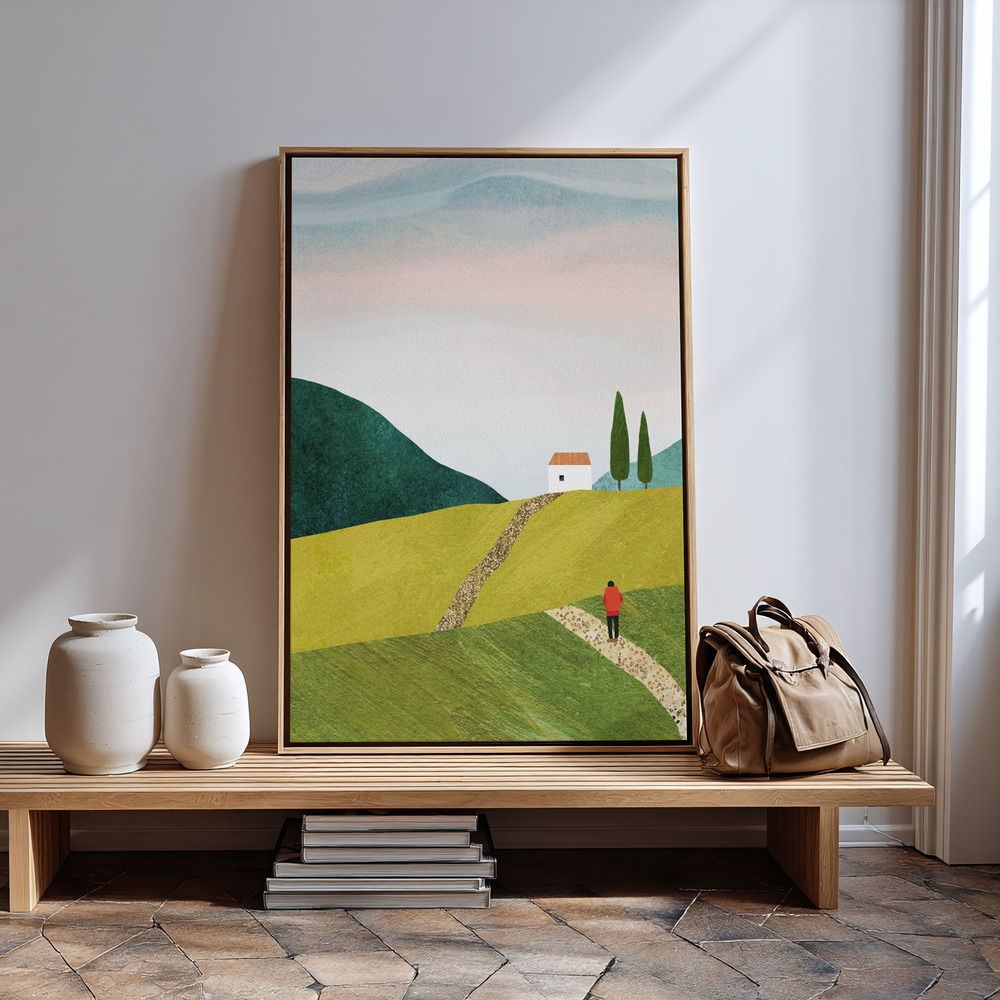 Lienzo - Walking Home in guest room