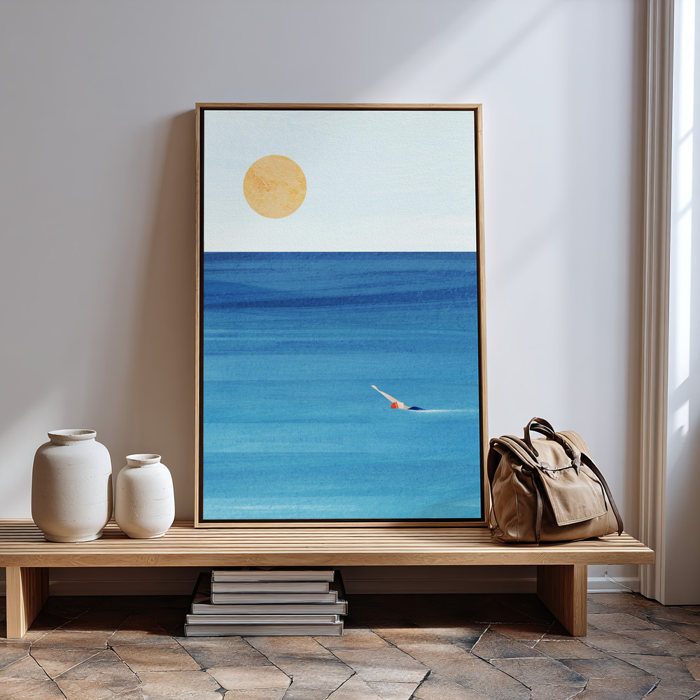 Canvas print - Sea Swim in guest room