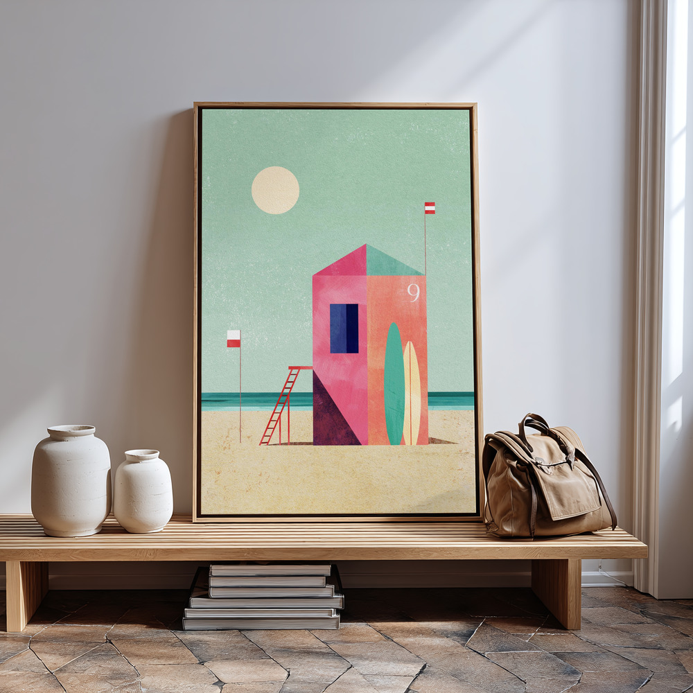 Canvas print - Surf Hut in guest room