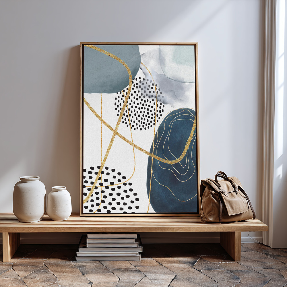 Canvas print - Shapley Blue-2 in guest room