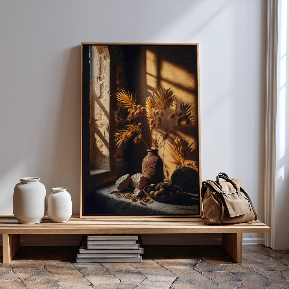 Canvas print - Still Life Impressions No 10 by the entrance