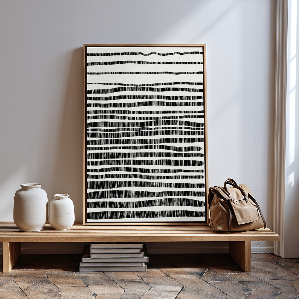 Canvas print - Lines in guest room