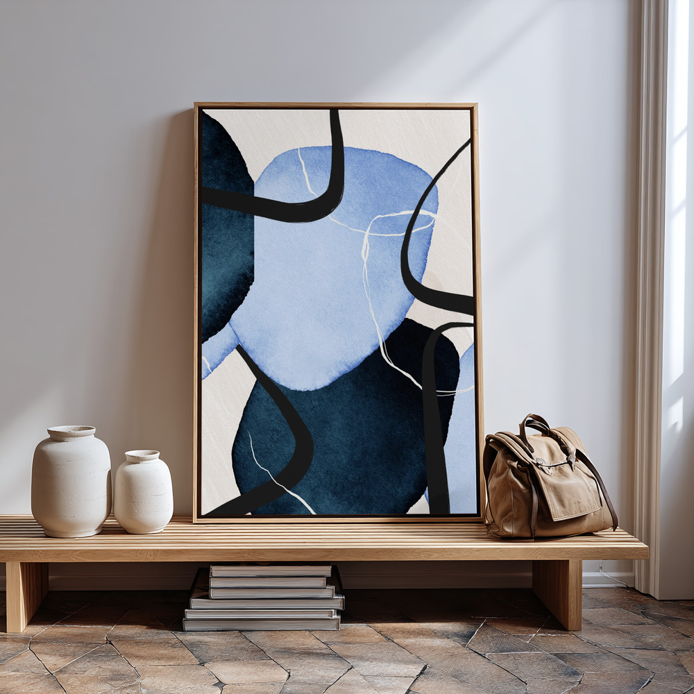 Canvas print - Shapley Blue-2 in guest room