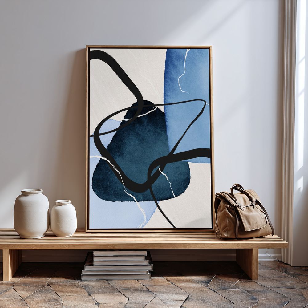 Stampe su tela - Shapley Blue-1 in guest room