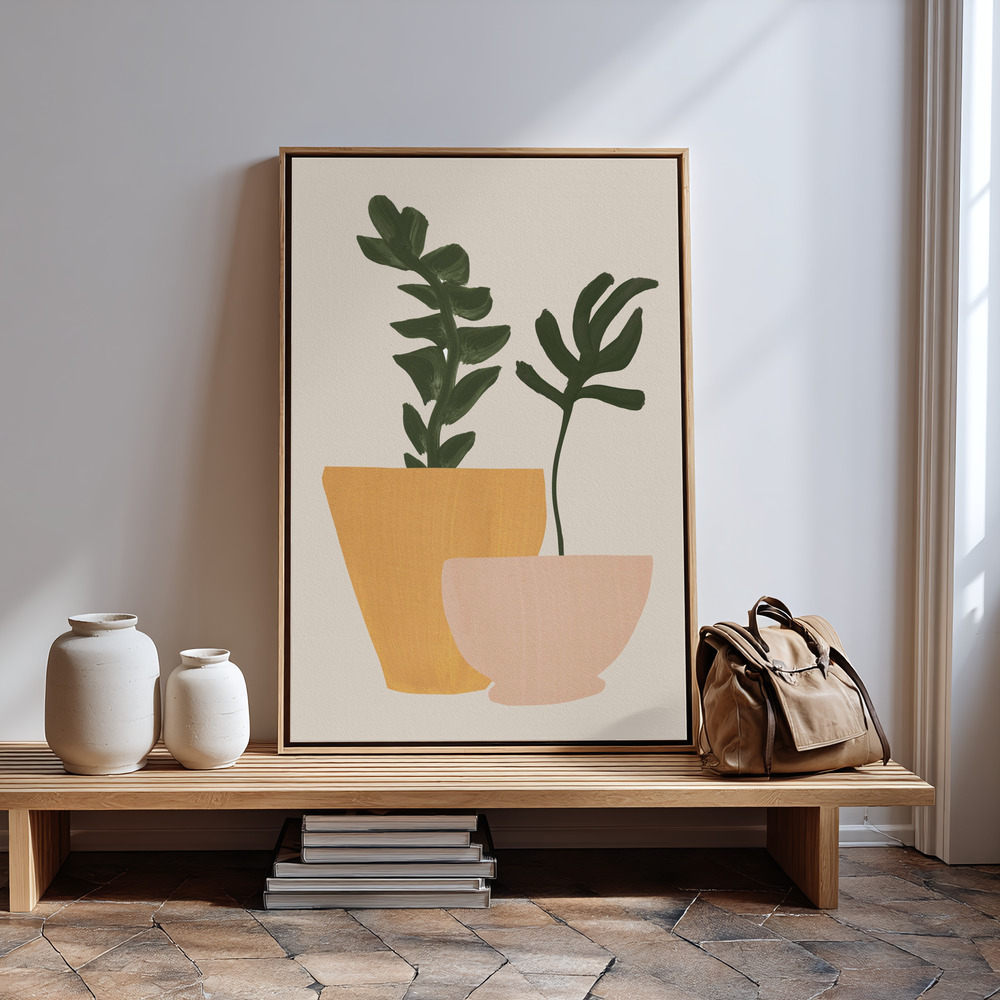 Canvas schilderi - Planted bij de ingang