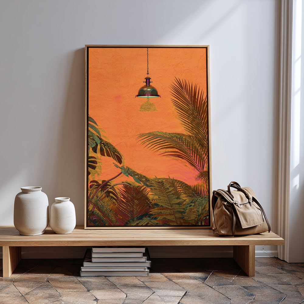 Canvas print - TROPICAL WALL in guest room