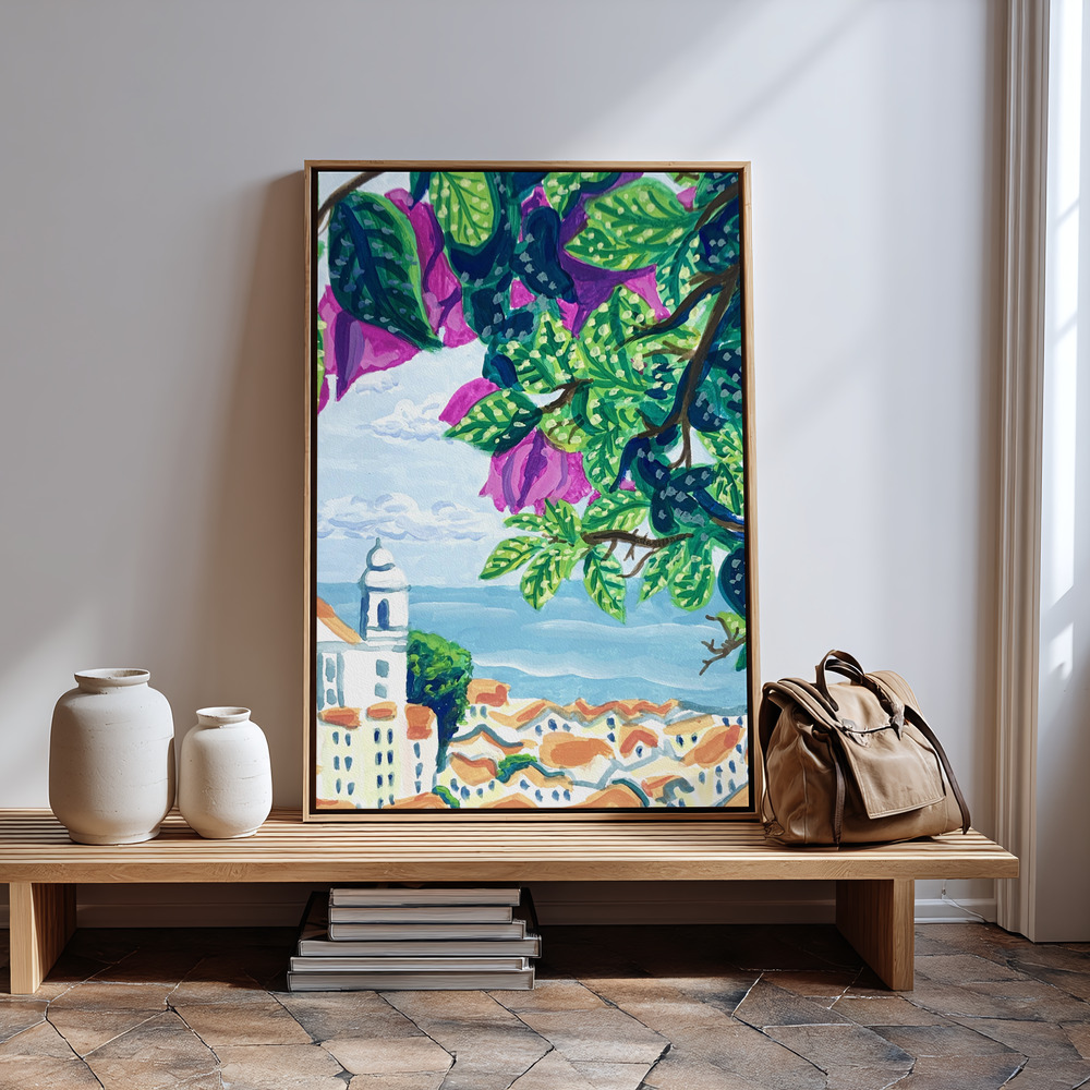Canvas print - Lisbon in guest room