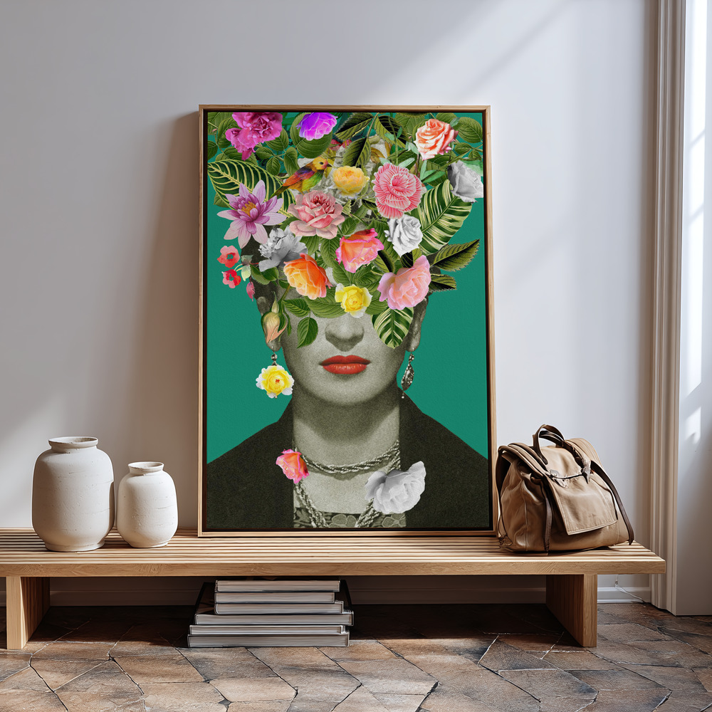 Canvastavla Floral Frida - Tavla in guest room