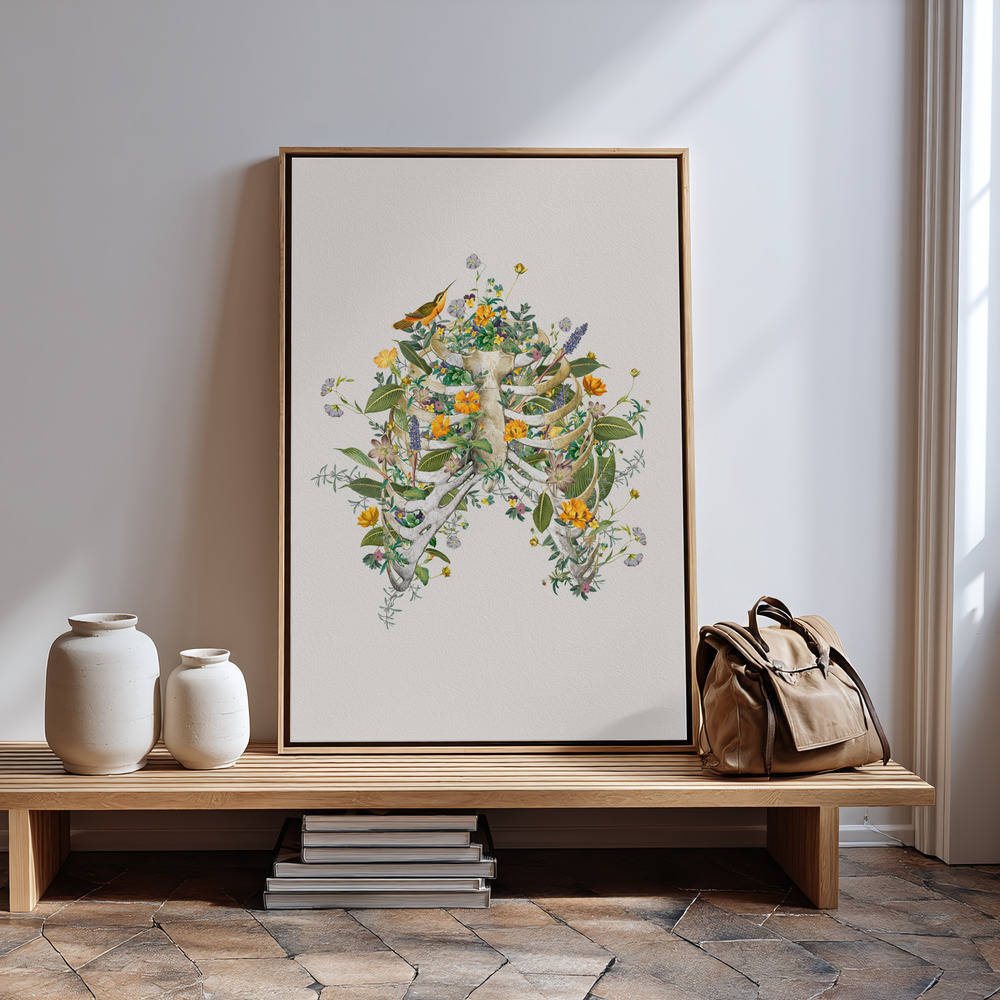 Canvastavla Floral thorax - Tavla in guest room