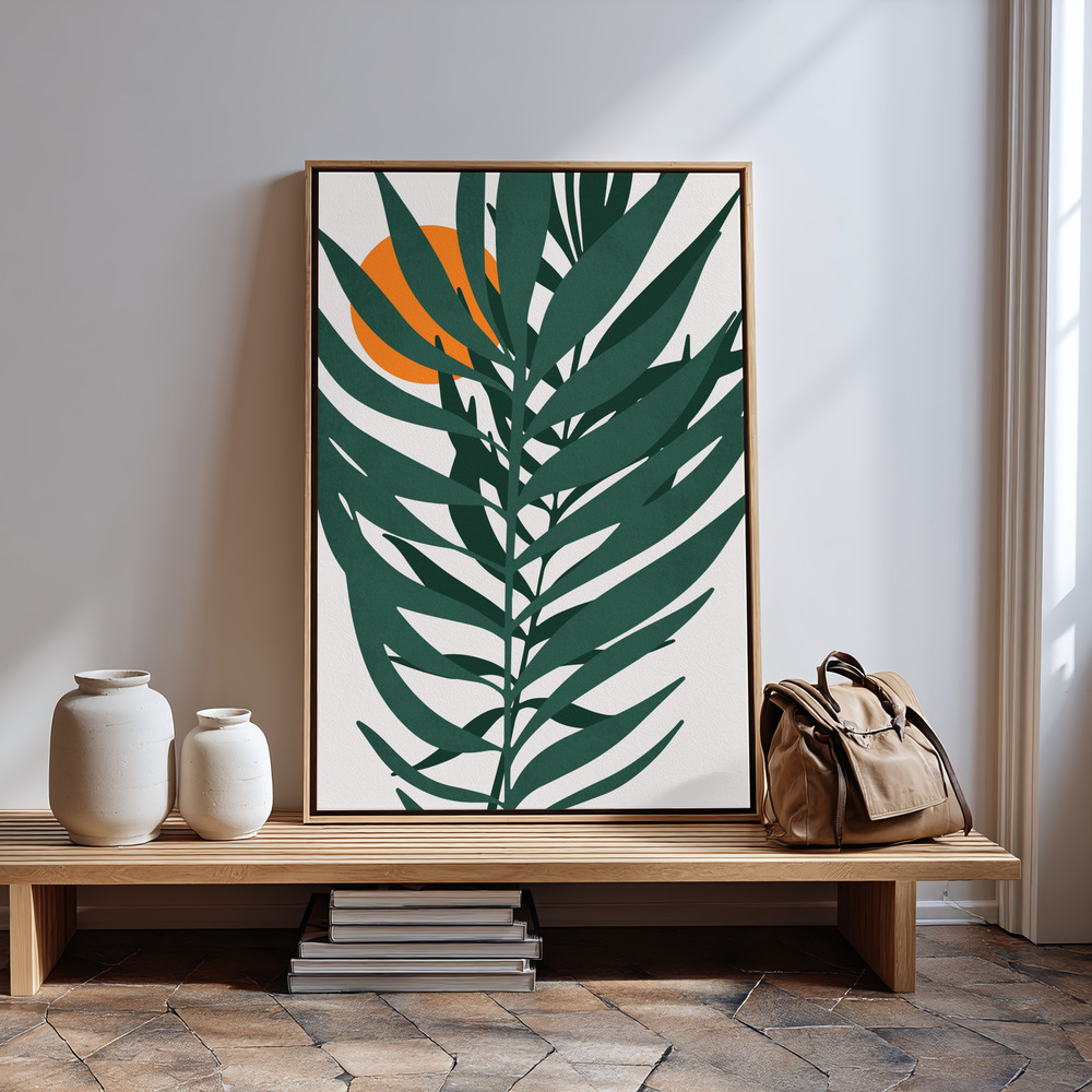 Canvas schilderi - Little Miss Sunshine bij de ingang
