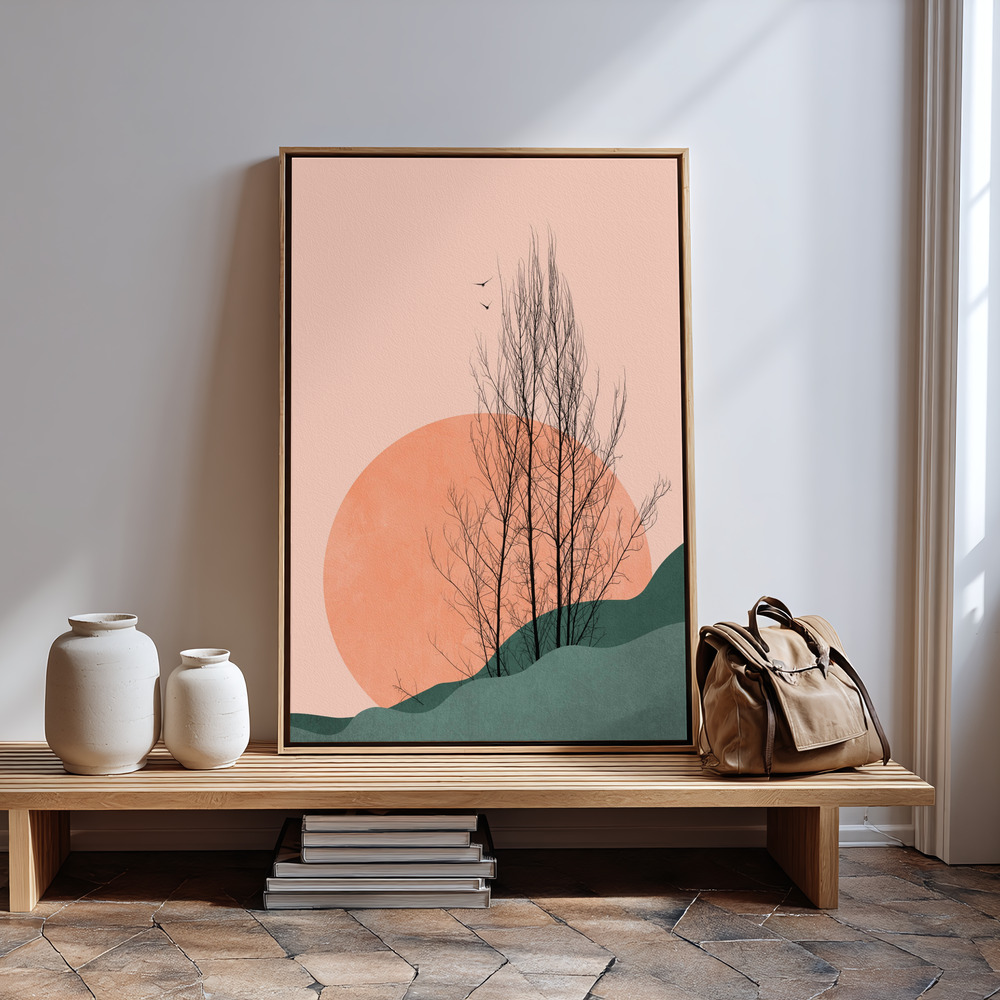 Canvas schilderi - Sunset Memories bij de ingang