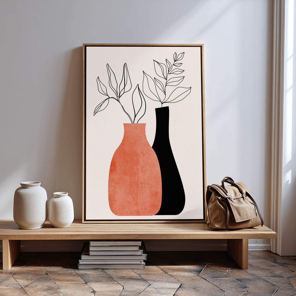 Canvas print - Madame & Monsieur in guest room