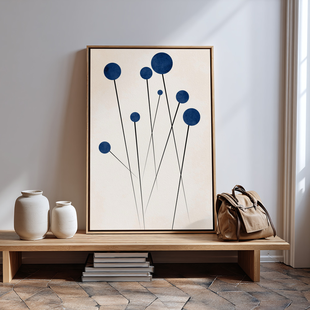 Canvas print - Wild Blueberries in guest room