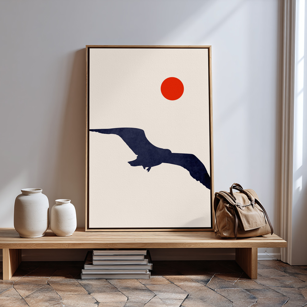 Toile - Seagull à l'entrée