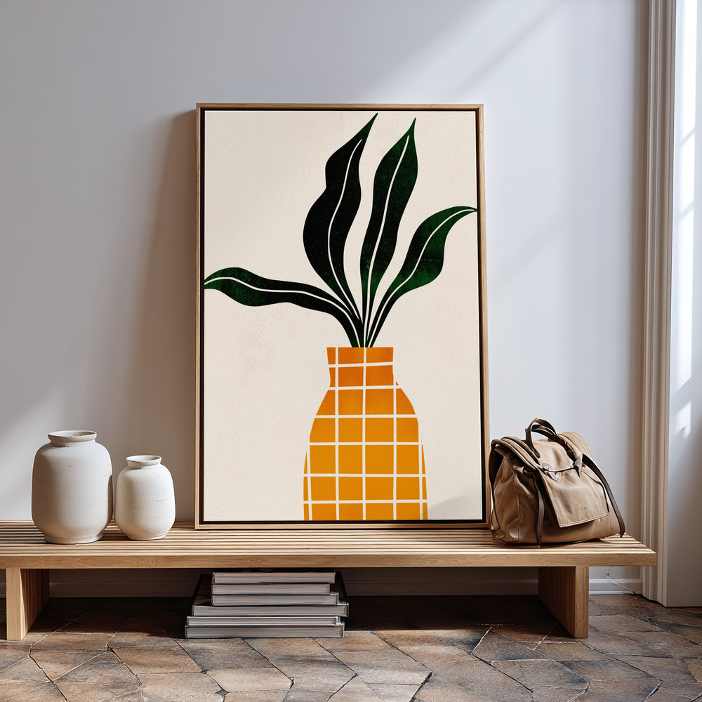 Canvas print - Peter, the Plant in guest room