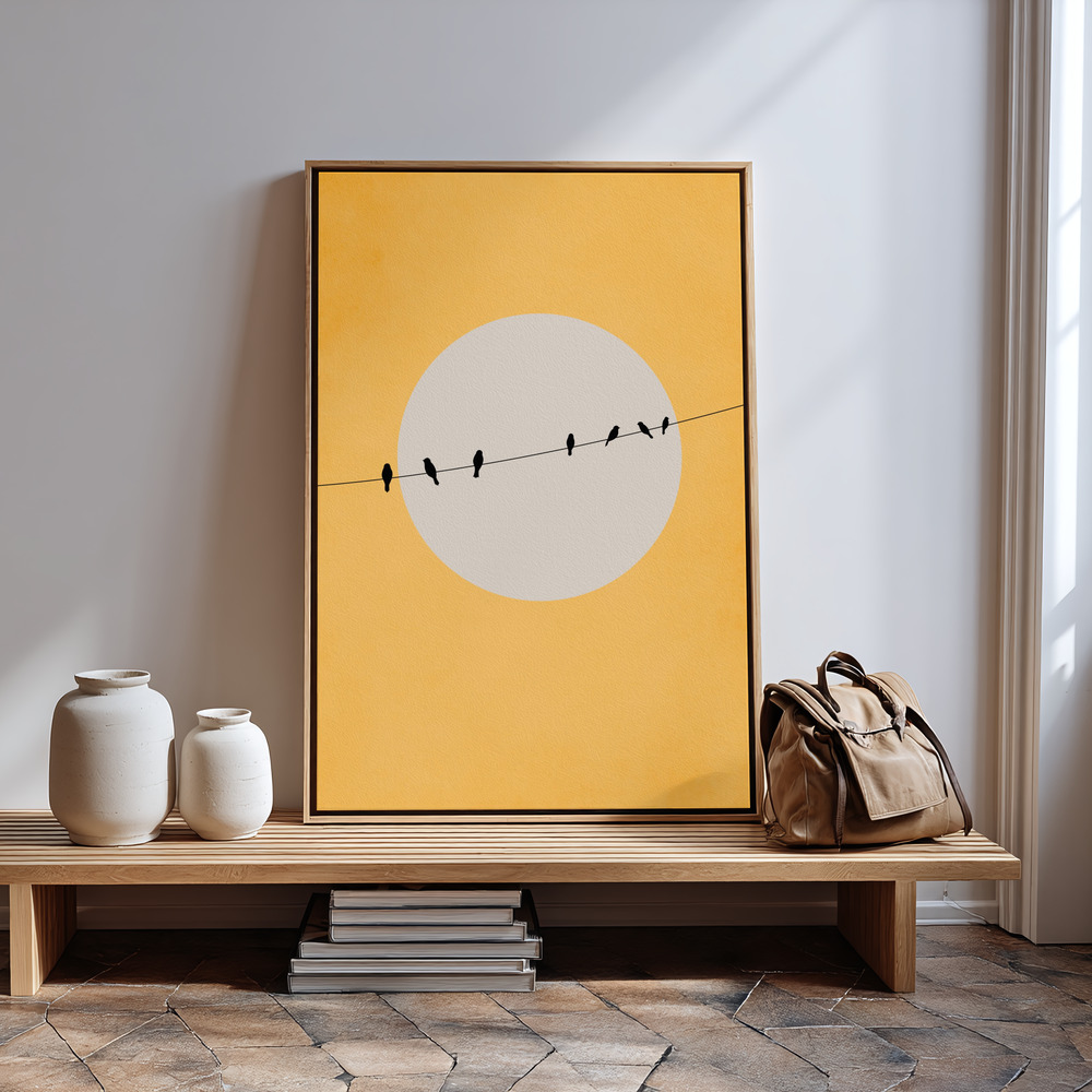 Canvas print - Chirping and Chilling in guest room