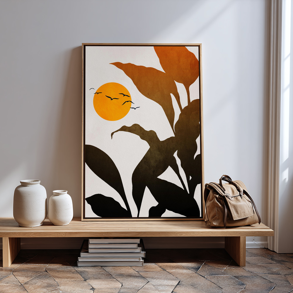 Canvas print - Mystic River in guest room