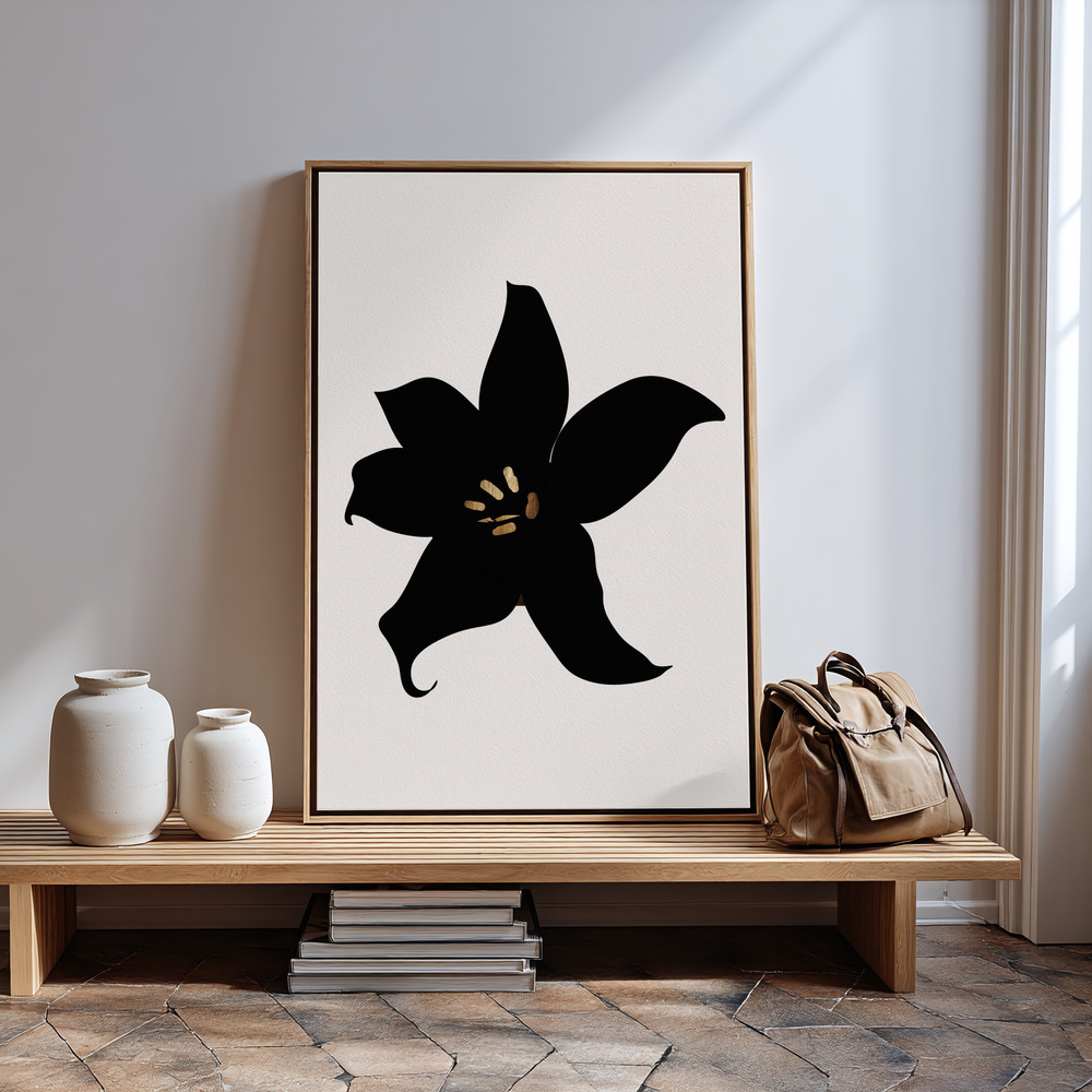 Canvas print - Dark Orchid in guest room
