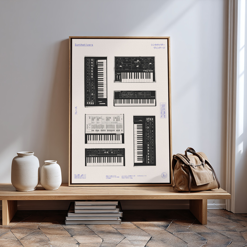 Canvas print - Synthetisers in guest room