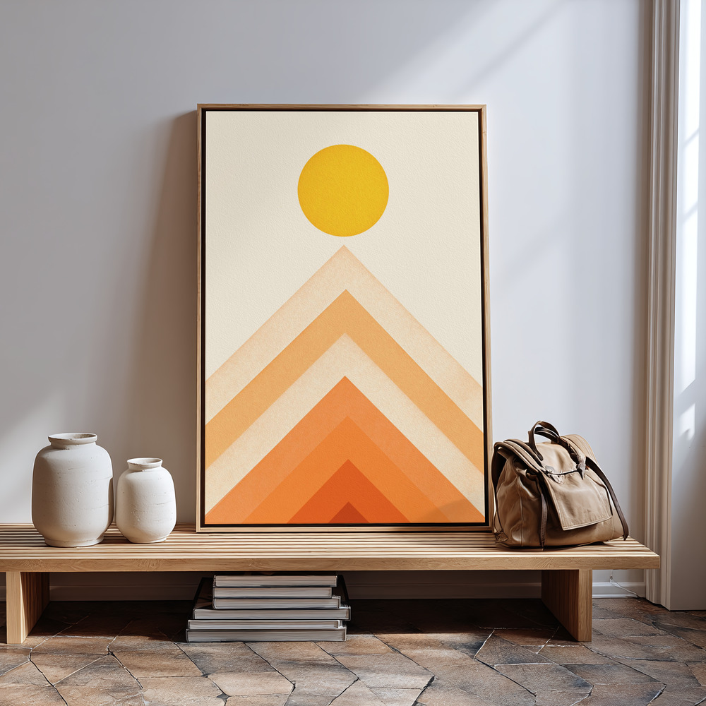 Canvas print - Mountainscape Nº4 in guest room