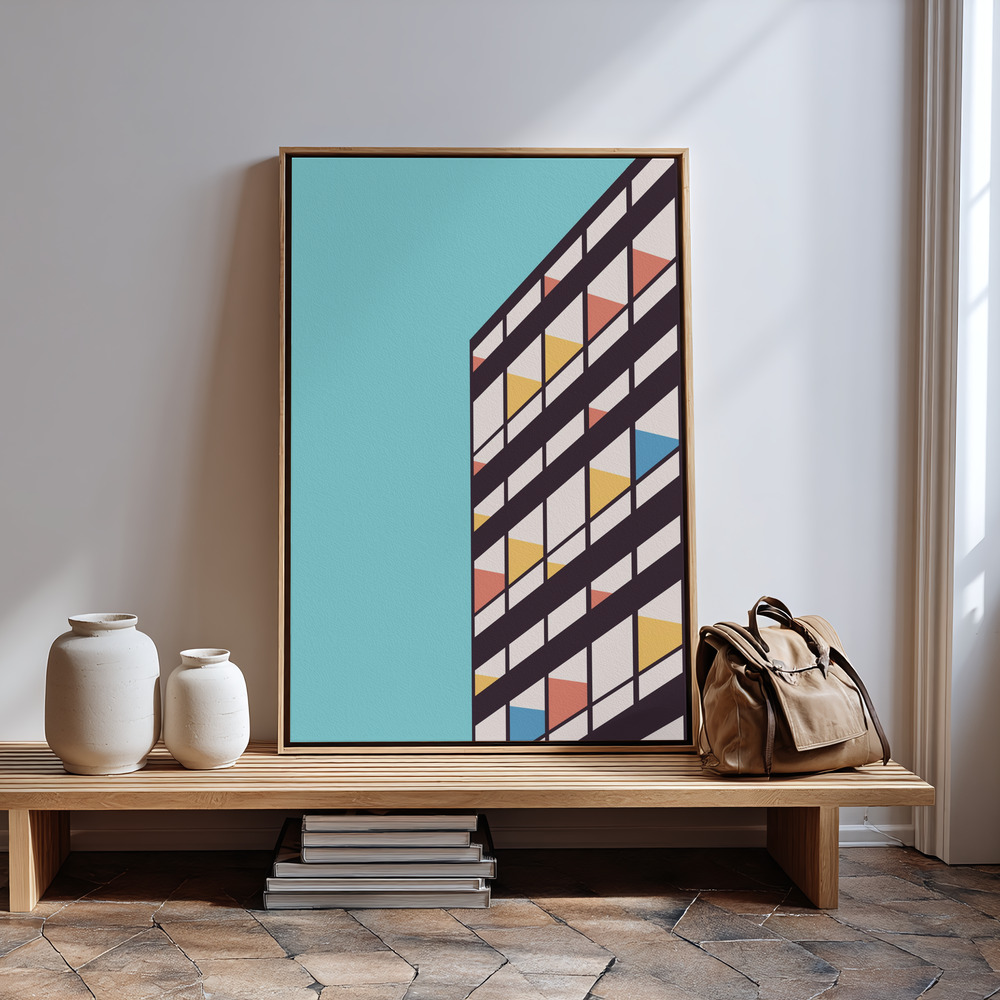 Canvas taulu - Corbusier sisäänkäynnin luona