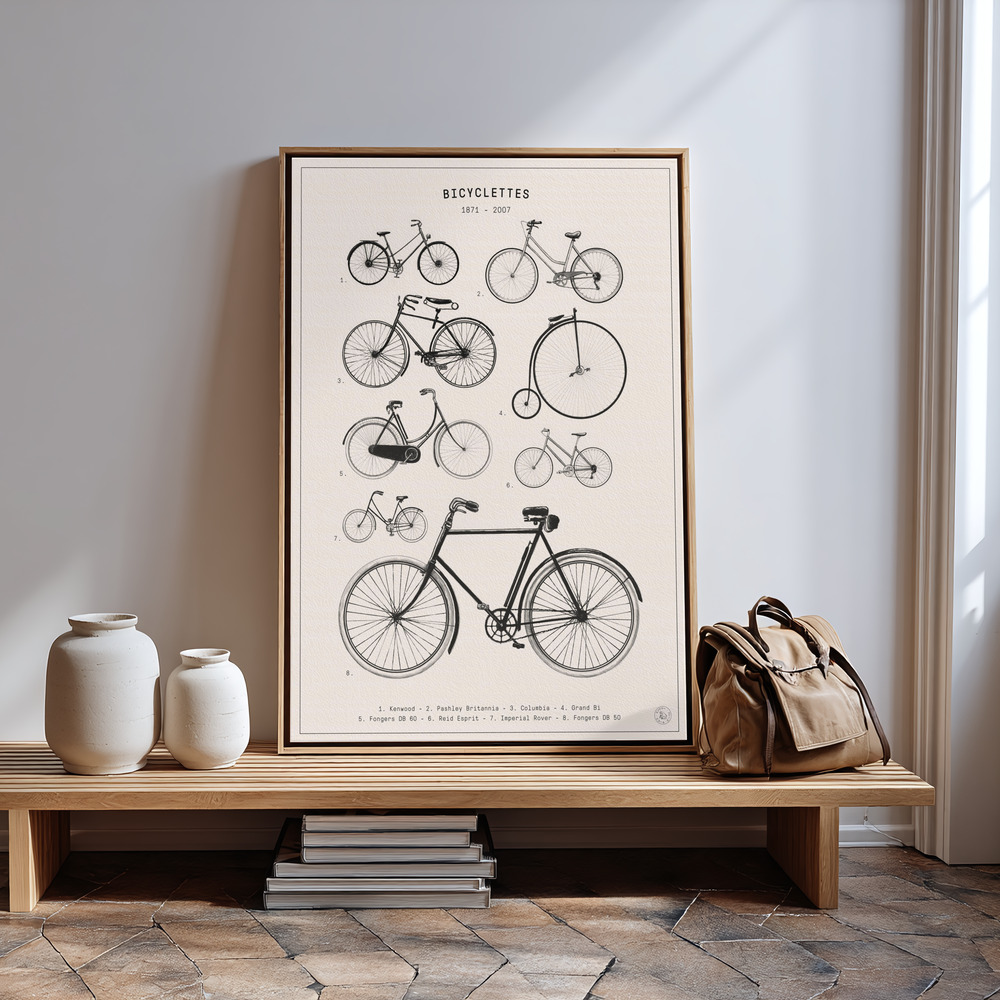 Canvas print - Bicyclettes in guest room