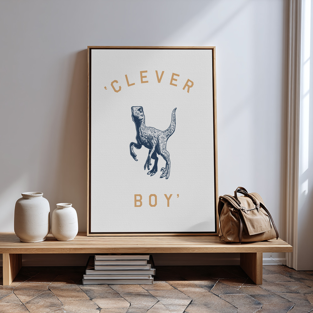 Canvas print - Clever Boy in guest room