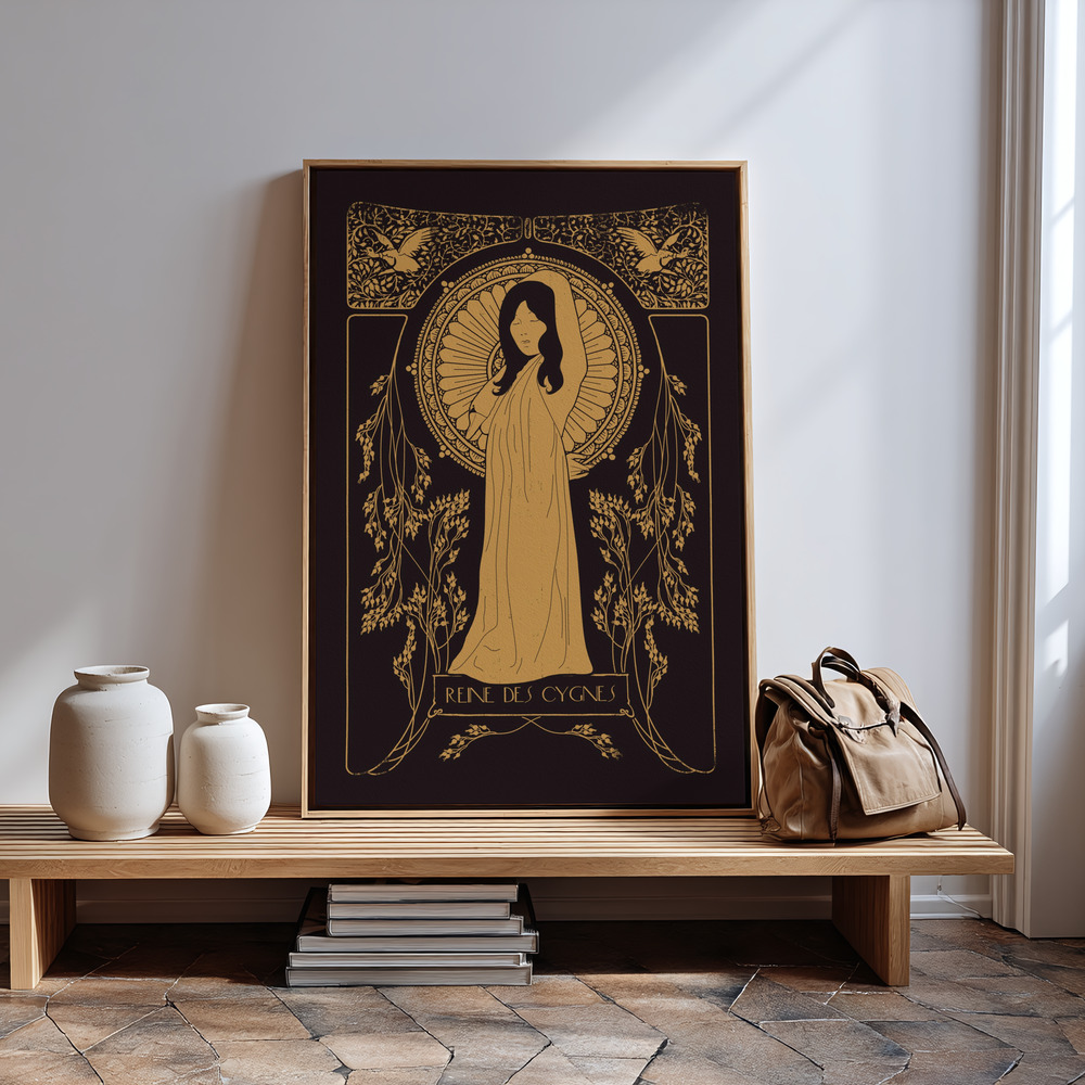 Canvas print - Reine Des Cygnes Nº2 in guest room