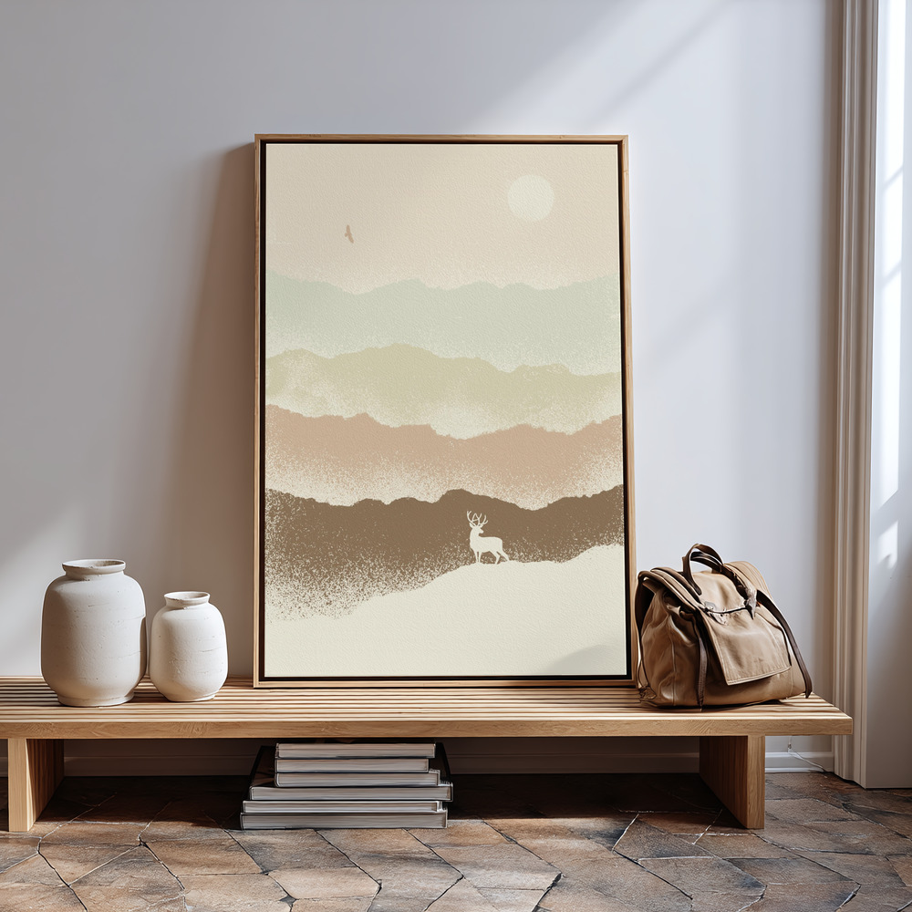 Canvas schilderi - Quietude Ii bij de ingang