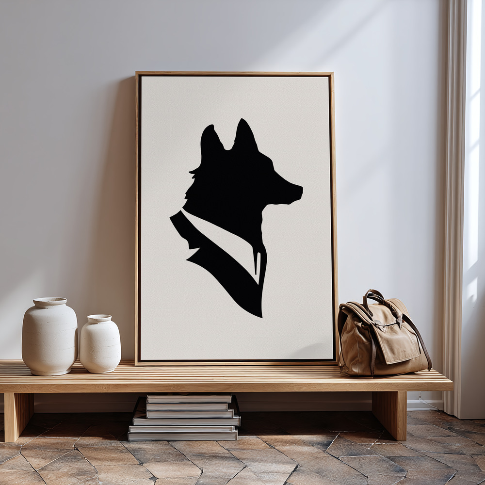 Toile - Monsieur Renard à l'entrée
