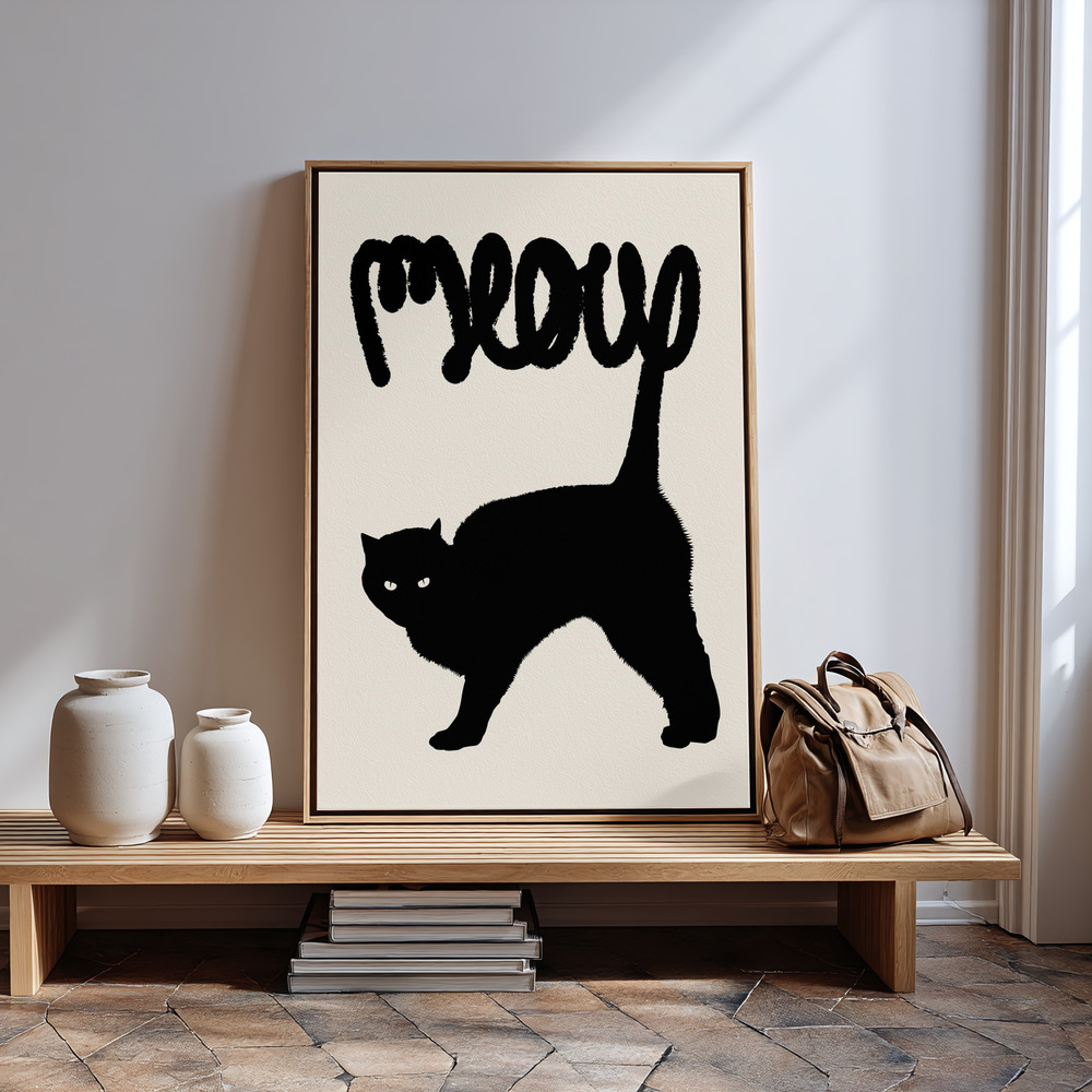 Canvas taulu - Meow sisäänkäynnin luona