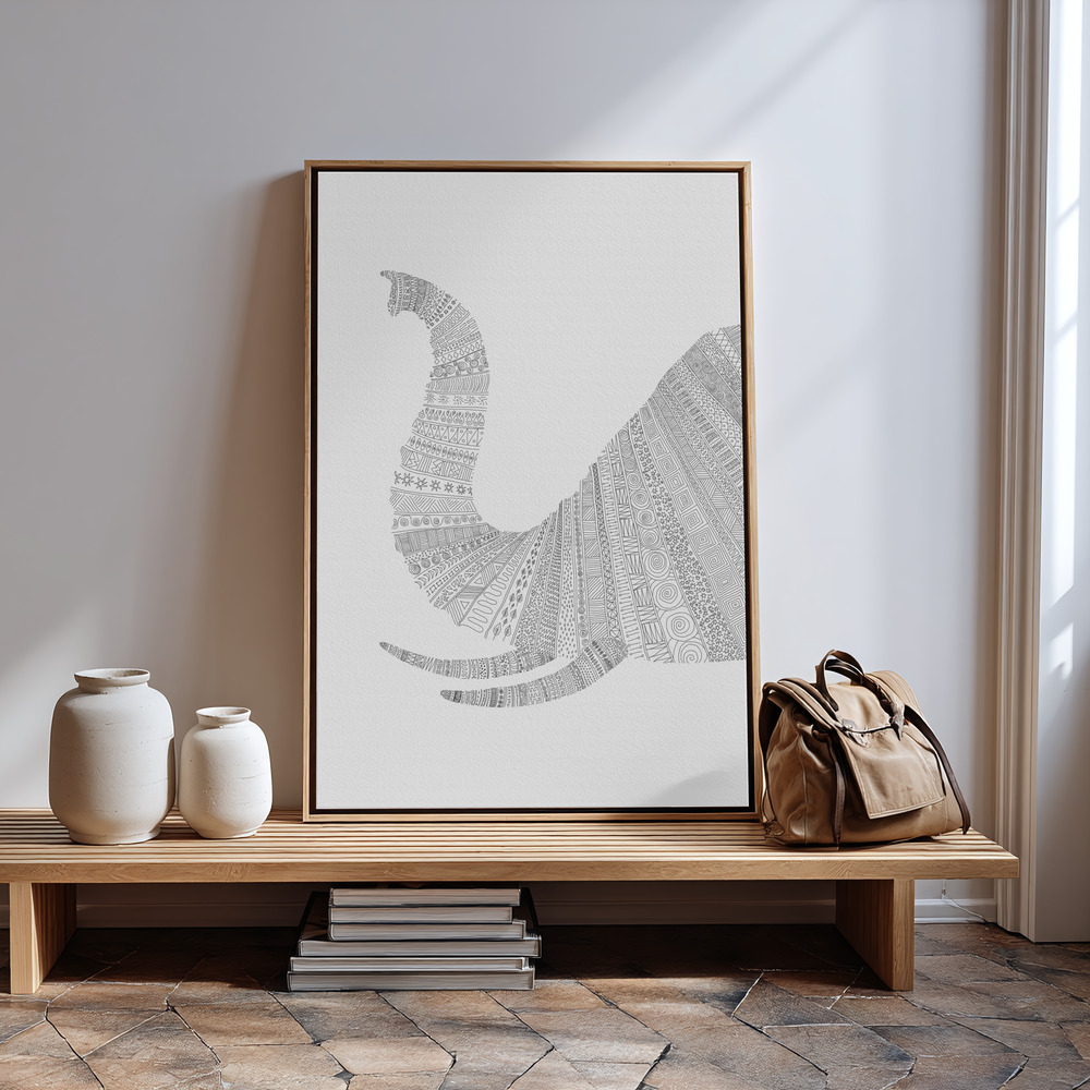 Lienzo - Elephant Nº5 in guest room