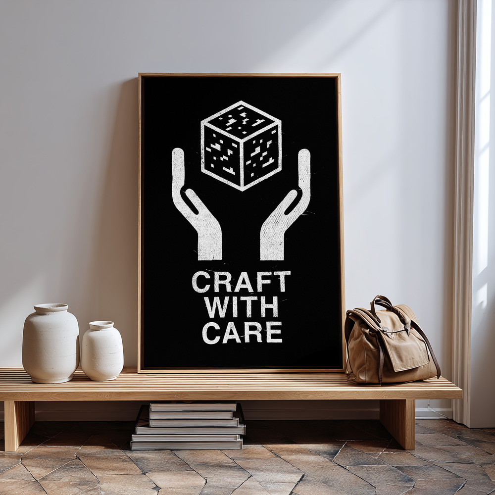 Canvas schilderi - Craft With Care Nº2 in guest room