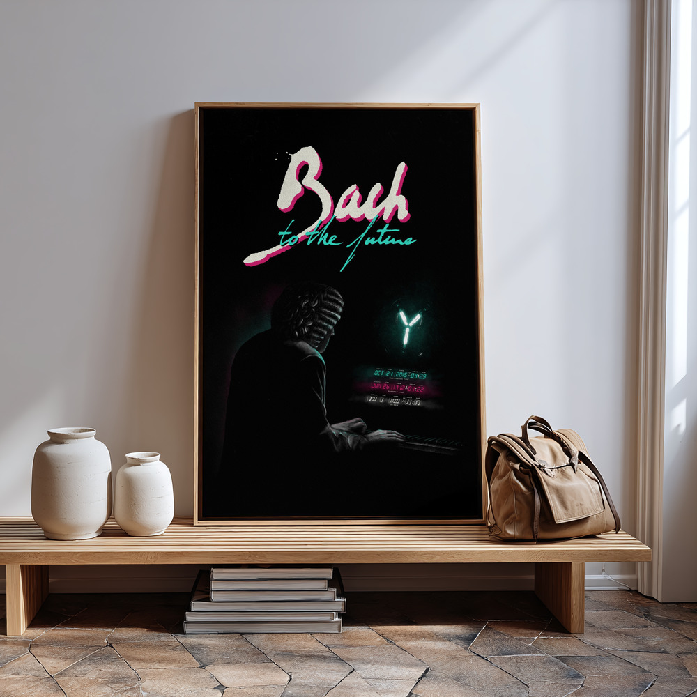 Canvas print - Bach To The Future Nº2 in guest room
