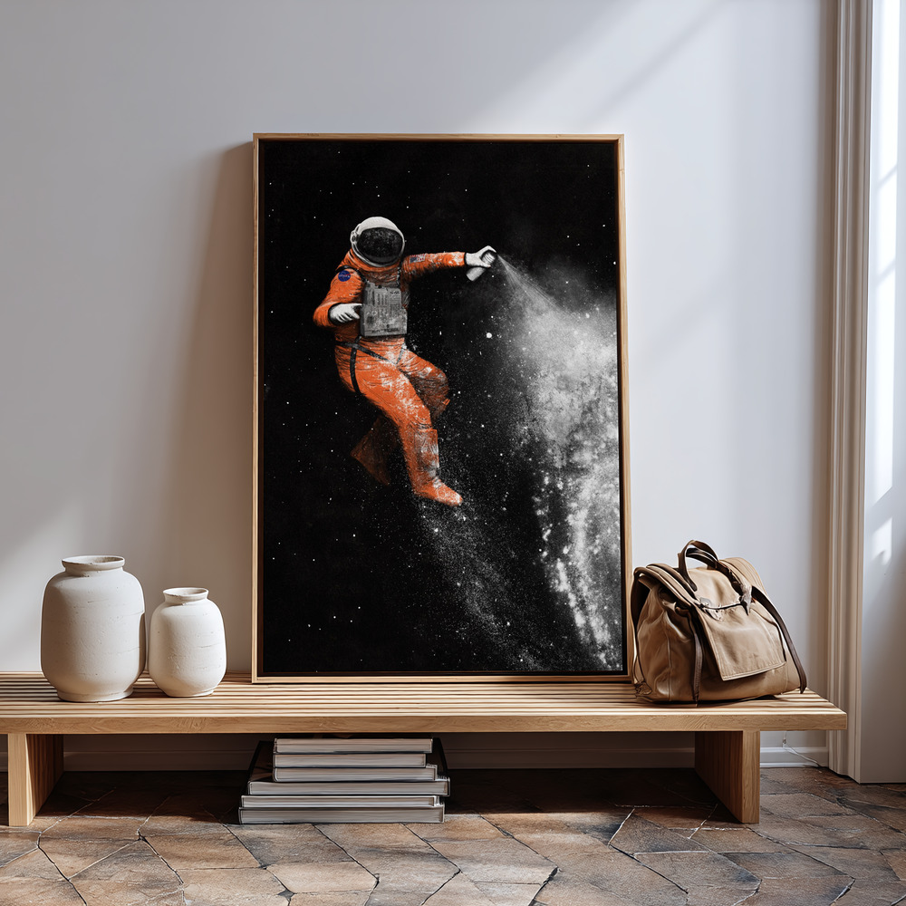 Stampe su tela - Astronaut in guest room