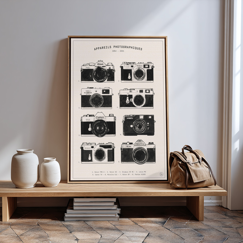 Canvas print - Appareils Photographiques in guest room