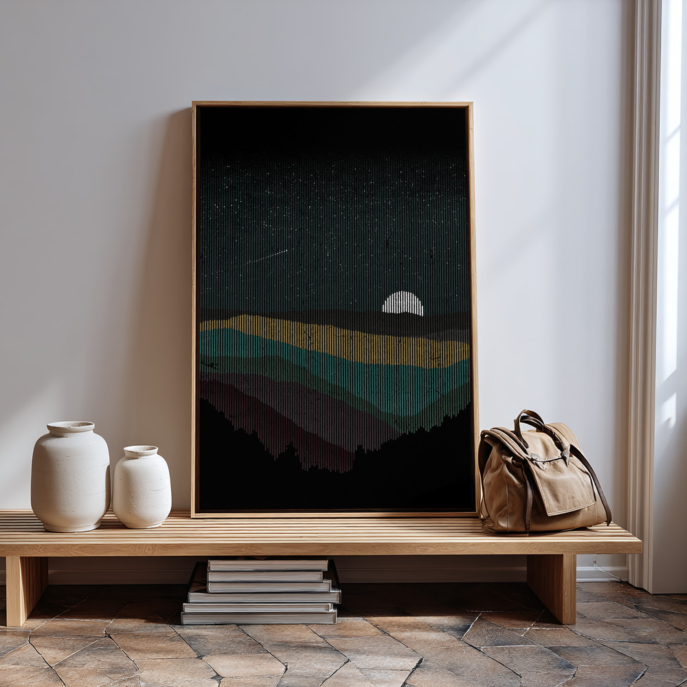 Canvas taulu - Moonrise sisäänkäynnin luona