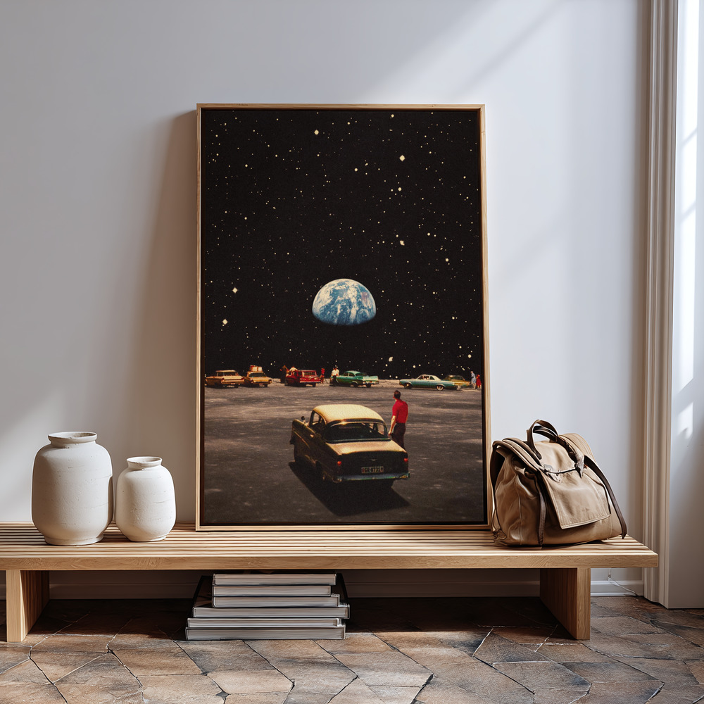 Canvas schilderi - Missing Home bij de ingang