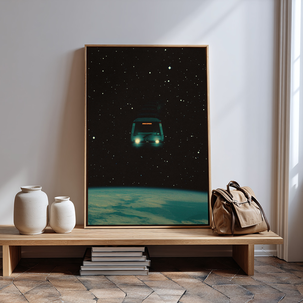Canvas print - Space Express in guest room