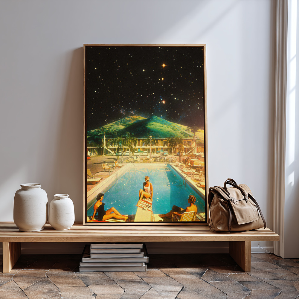Leinwandbild - Space Pool in guest room