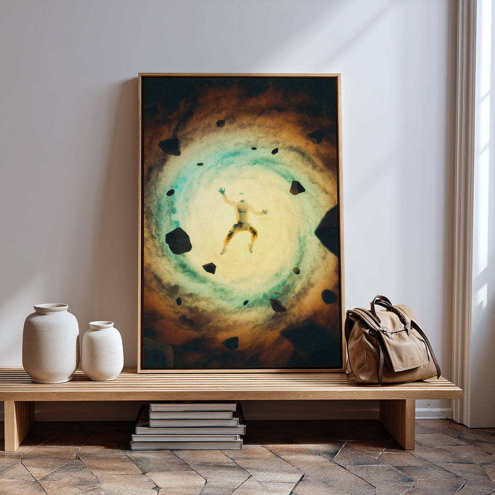 Leinwandbild - Falling Behind in guest room